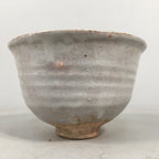 Japanese Ceramic Tea Ceremony Bowl Chawan Pottery Gray Crackle Glaze GTB659