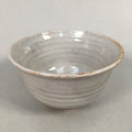 Japanese Ceramic Tea Ceremony Bowl Chawan Pottery Gray Crackle Glaze GTB659