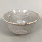 Japanese Ceramic Tea Ceremony Bowl Chawan Pottery Gray Crackle Glaze GTB659