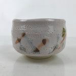 Japanese Ceramic Tea Ceremony Bowl Chawan Shino Ware White Pottery w/Box PX762