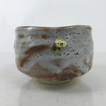 Japanese Ceramic Tea Ceremony Bowl Chawan Shino Ware White Pottery w/Box PX763