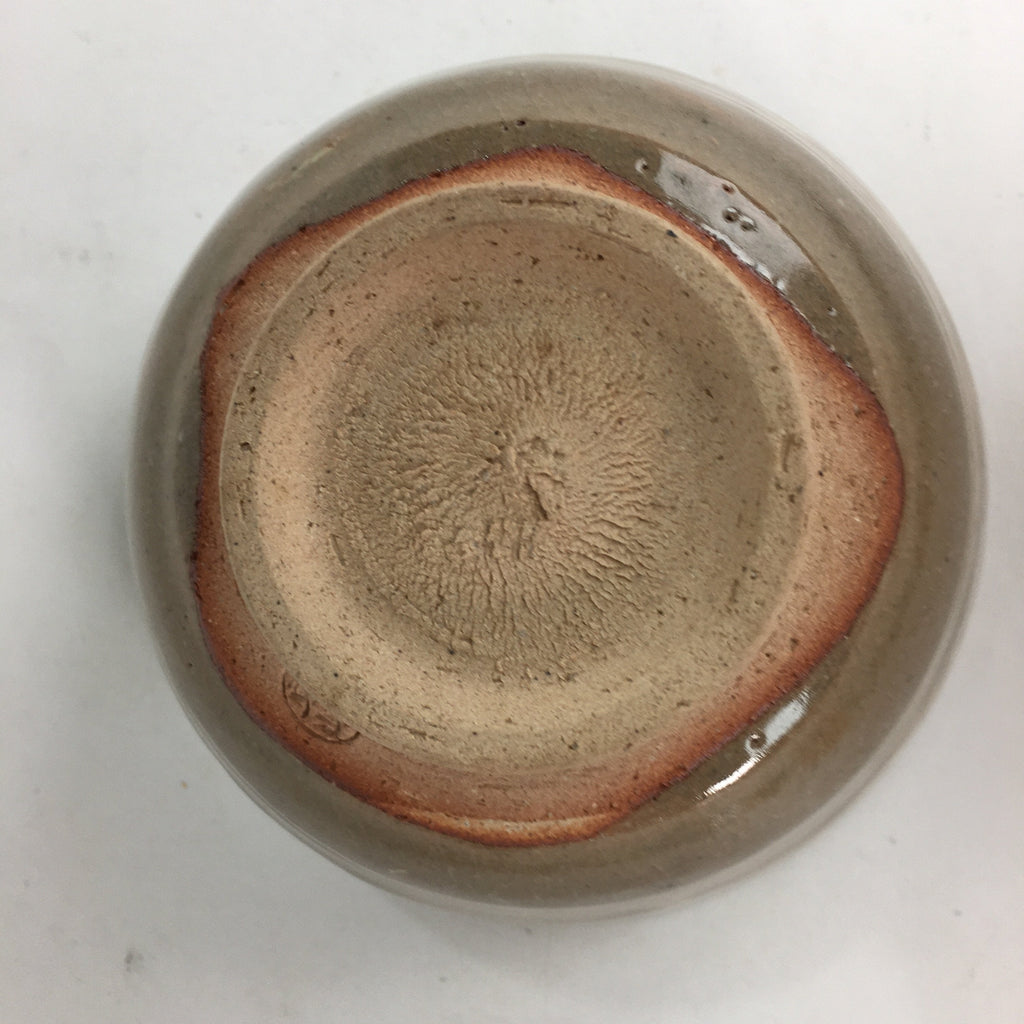 Japanese Ceramic Tea Ceremony Bowl Matcha Chawan Brown Pottery Crane GTB706