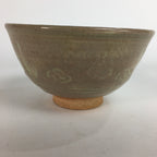 Japanese Ceramic Tea Ceremony Bowl Matcha Chawan Brown Pottery Crane GTB708