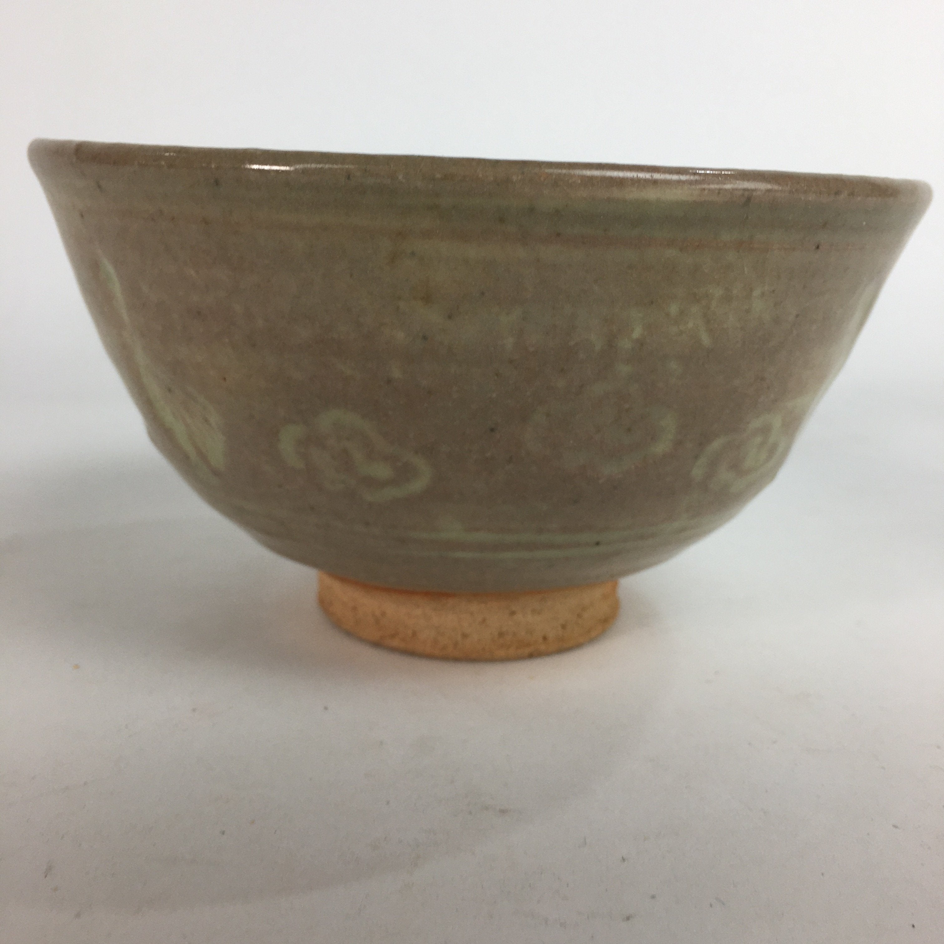 Japanese Ceramic Tea Ceremony Bowl Matcha Chawan Brown Pottery Crane GTB708
