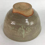 Japanese Ceramic Tea Ceremony Bowl Matcha Chawan Brown Pottery Crane GTB708
