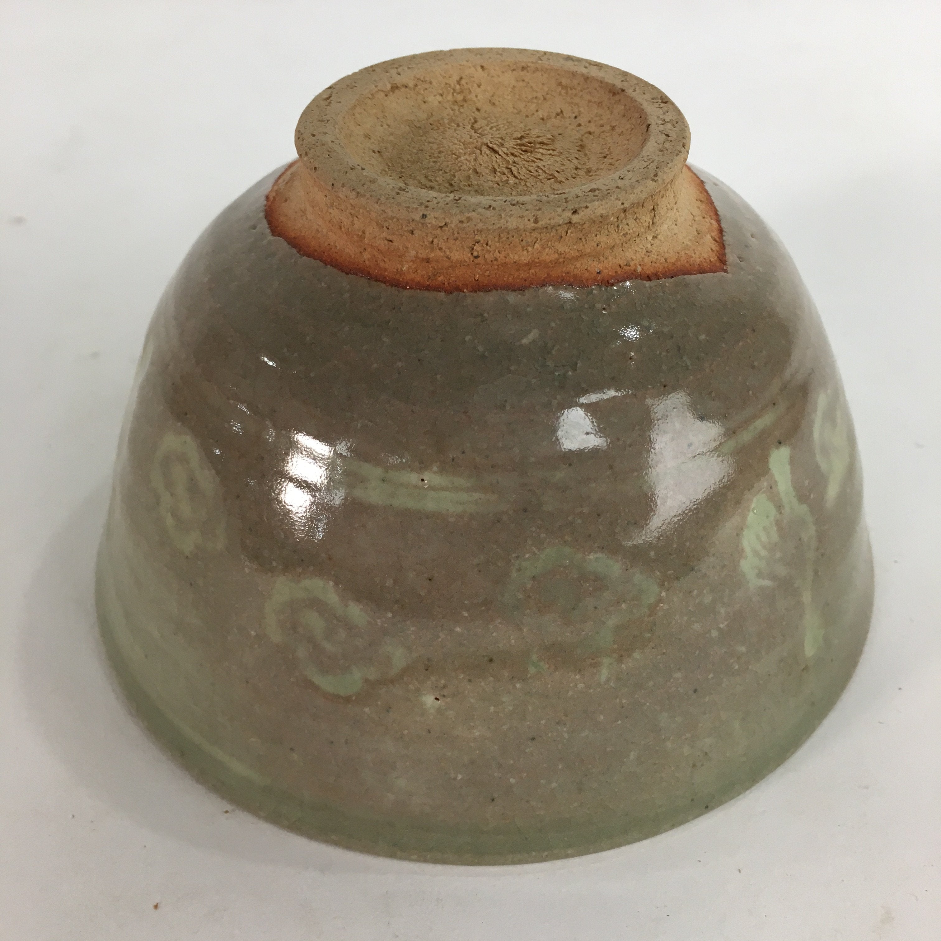 Japanese Ceramic Tea Ceremony Bowl Matcha Chawan Brown Pottery Crane GTB711