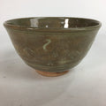 Japanese Ceramic Tea Ceremony Bowl Matcha Chawan Brown Pottery Crane GTB712