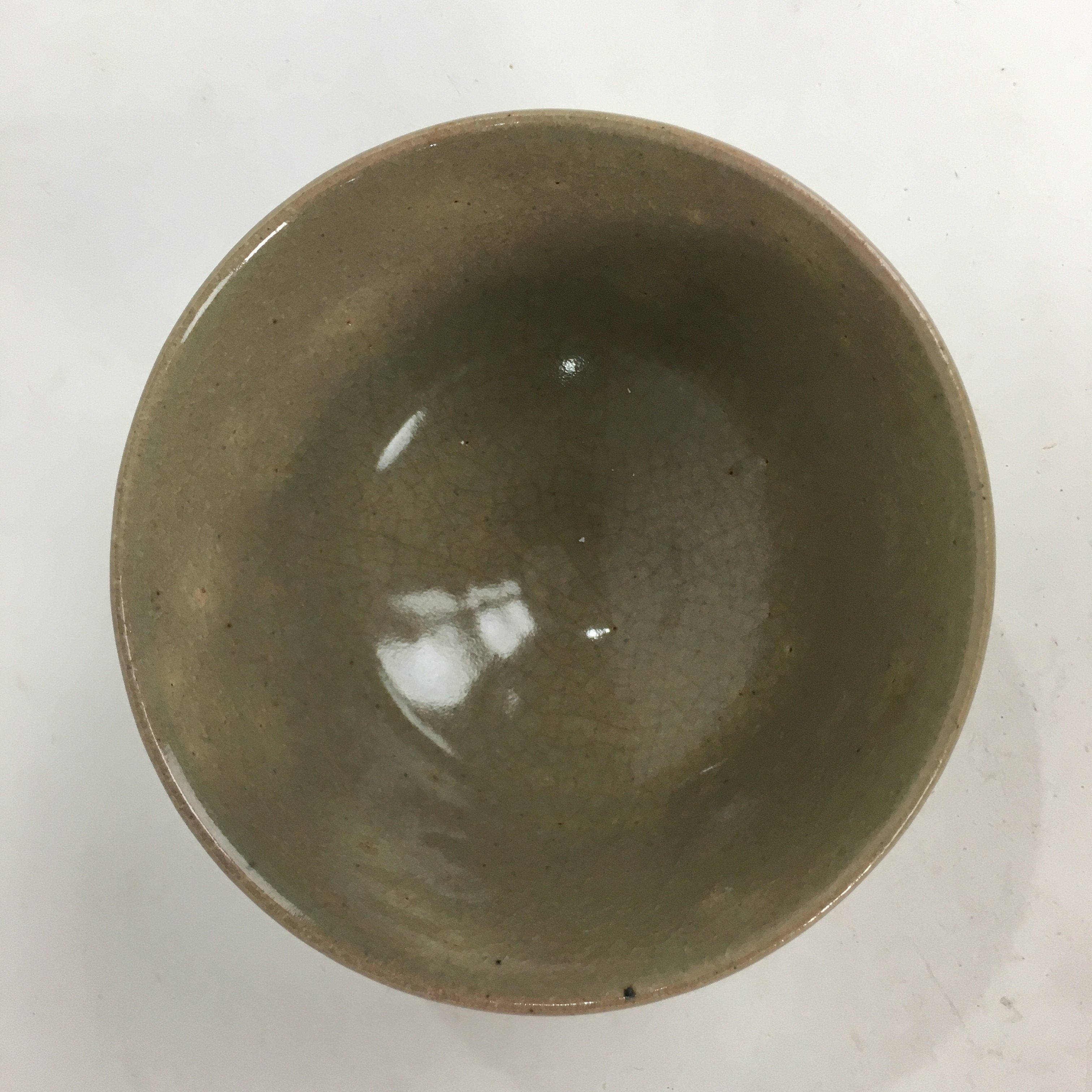 Japanese Ceramic Tea Ceremony Bowl Matcha Chawan Brown Pottery Crane GTB716