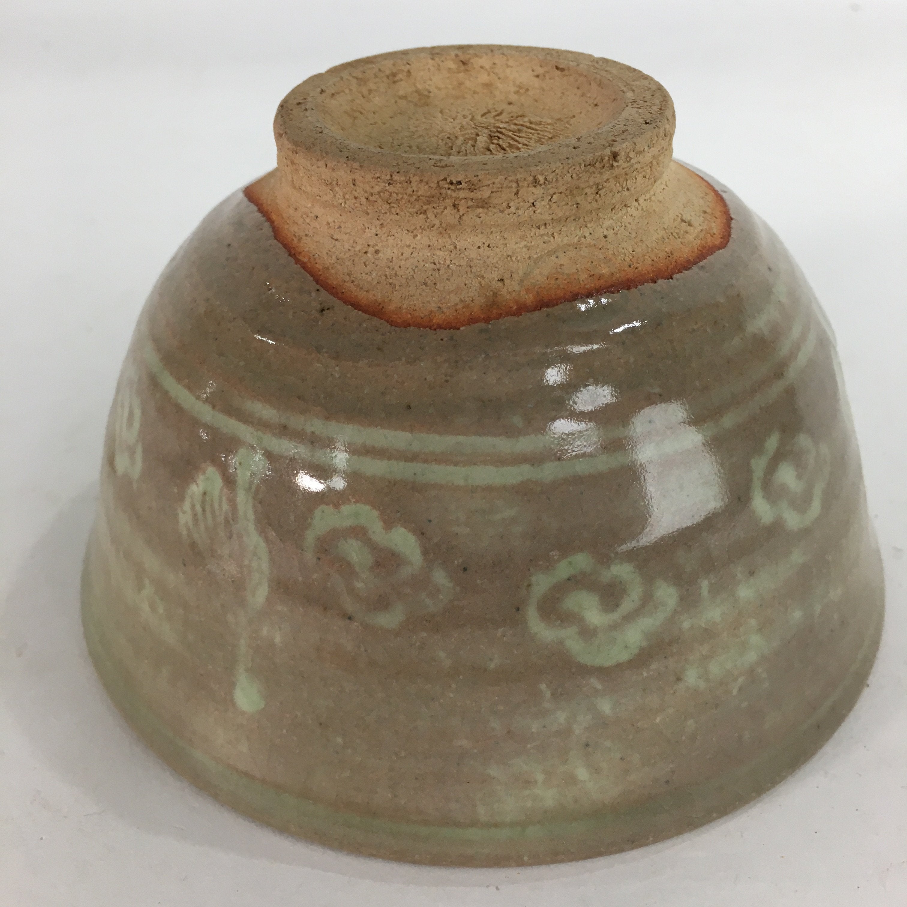 Japanese Ceramic Tea Ceremony Bowl Matcha Chawan Brown Pottery Crane GTB716