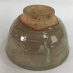 Japanese Ceramic Tea Ceremony Bowl Matcha Chawan Brown Pottery Crane GTB716