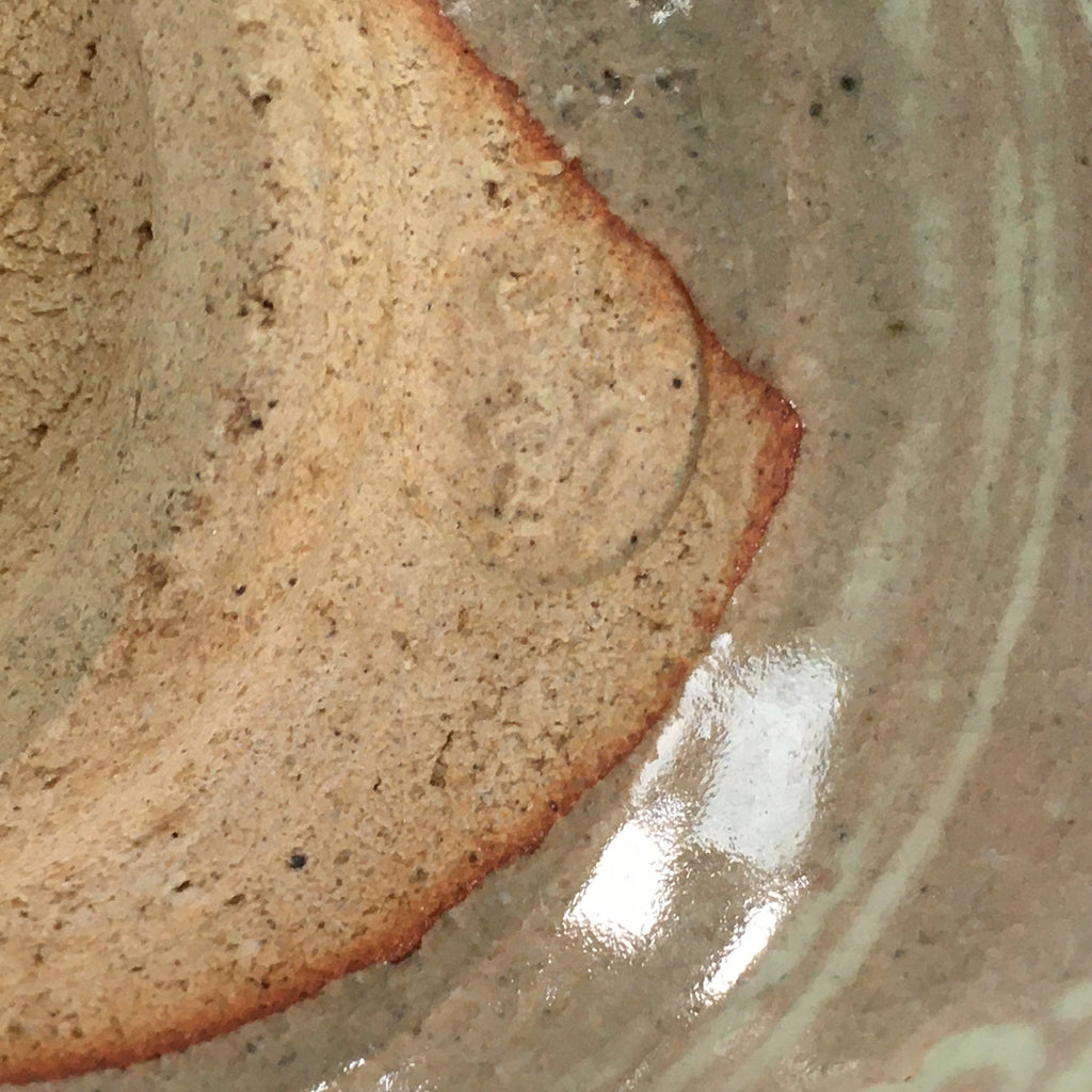 Japanese Ceramic Tea Ceremony Bowl Matcha Chawan Brown Pottery Crane GTB720