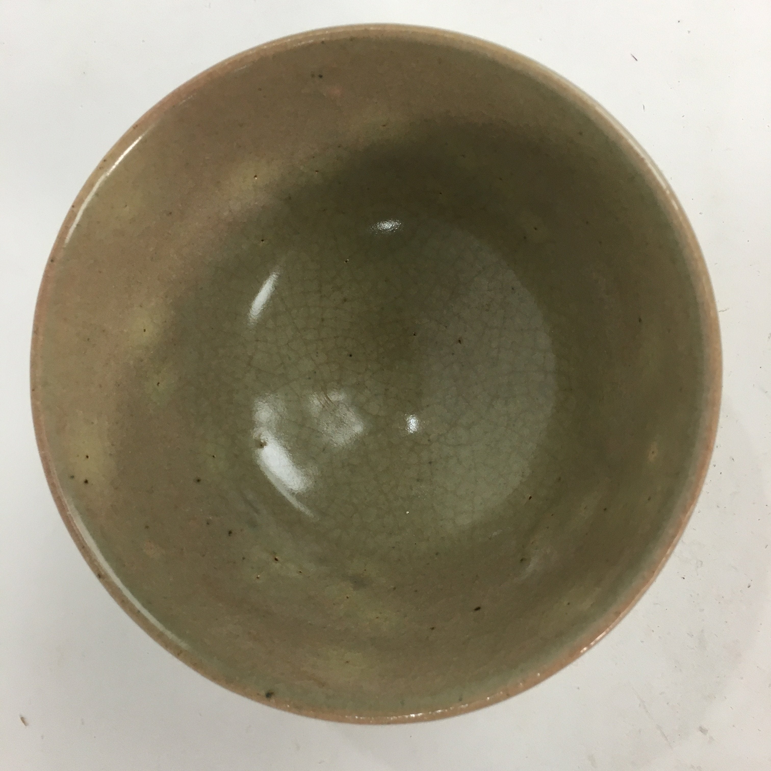 Japanese Ceramic Tea Ceremony Bowl Matcha Chawan Brown Pottery Crane GTB725