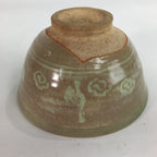 Japanese Ceramic Tea Ceremony Bowl Matcha Chawan Brown Pottery Crane GTB725