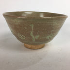 Japanese Ceramic Tea Ceremony Bowl Matcha Chawan Brown Pottery Crane GTB725