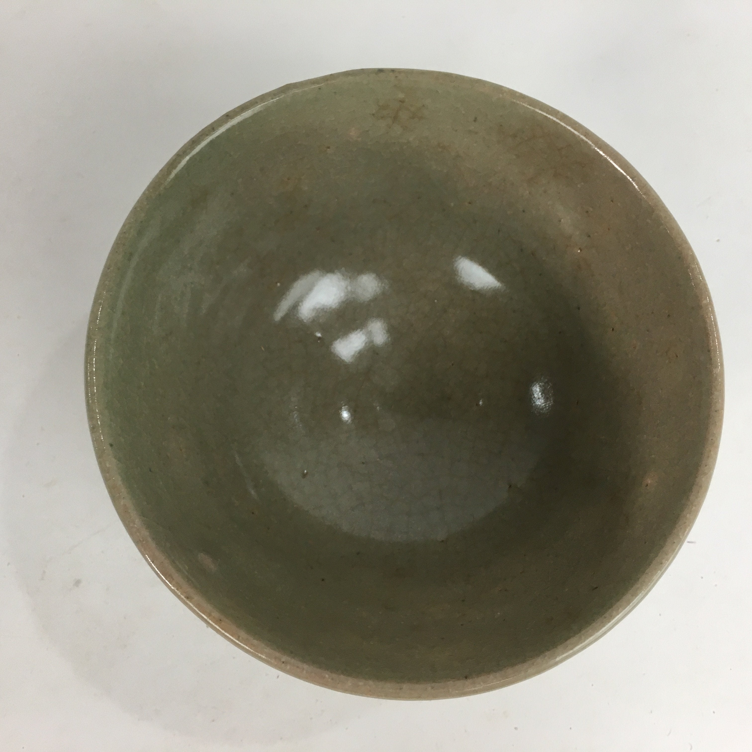 Japanese Ceramic Tea Ceremony Bowl Matcha Chawan Brown Pottery Crane GTB731