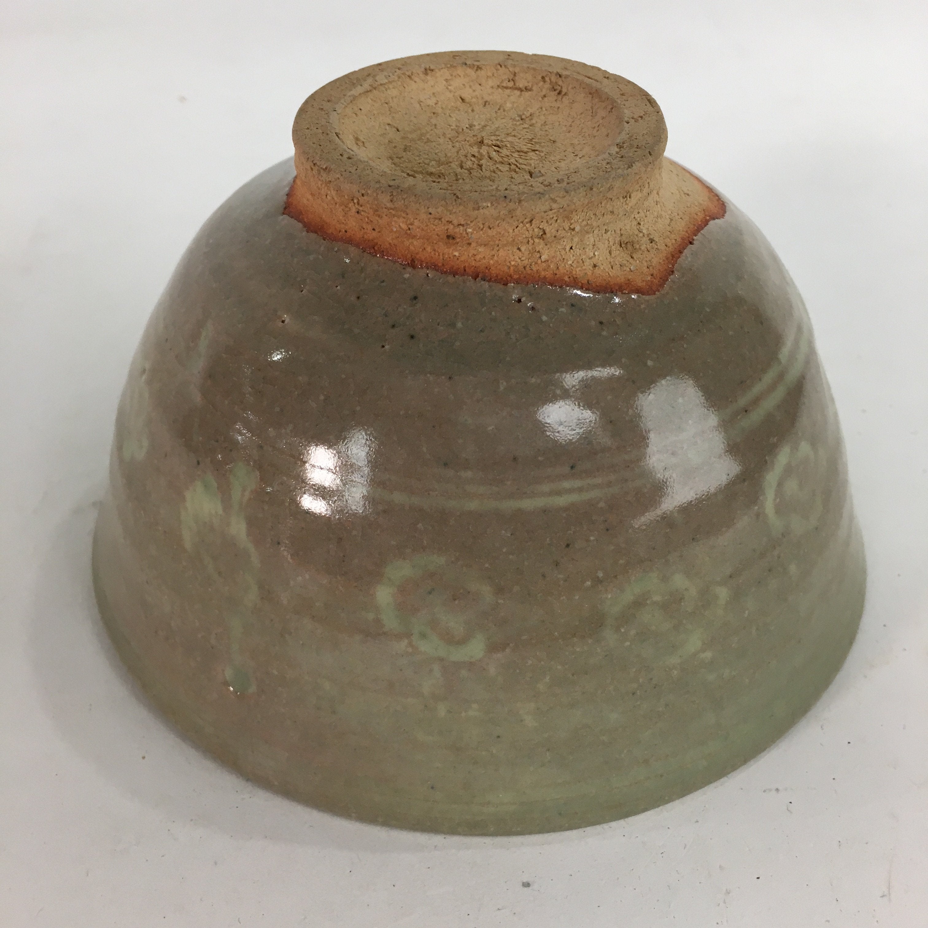 Japanese Ceramic Tea Ceremony Bowl Matcha Chawan Brown Pottery Crane GTB731