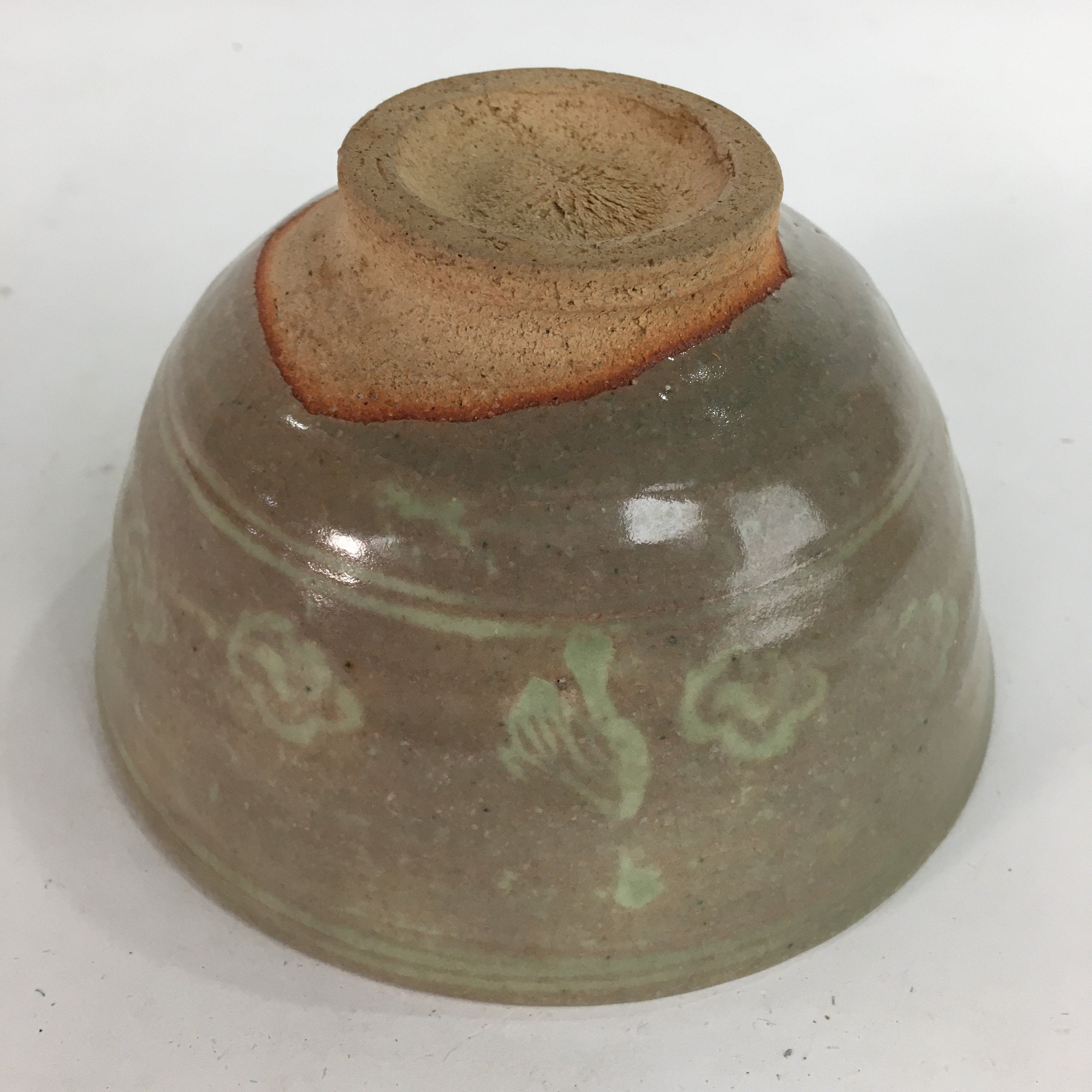 Japanese Ceramic Tea Ceremony Bowl Matcha Chawan Brown Pottery Crane GTB731