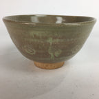 Japanese Ceramic Tea Ceremony Bowl Matcha Chawan Brown Pottery Crane GTB731