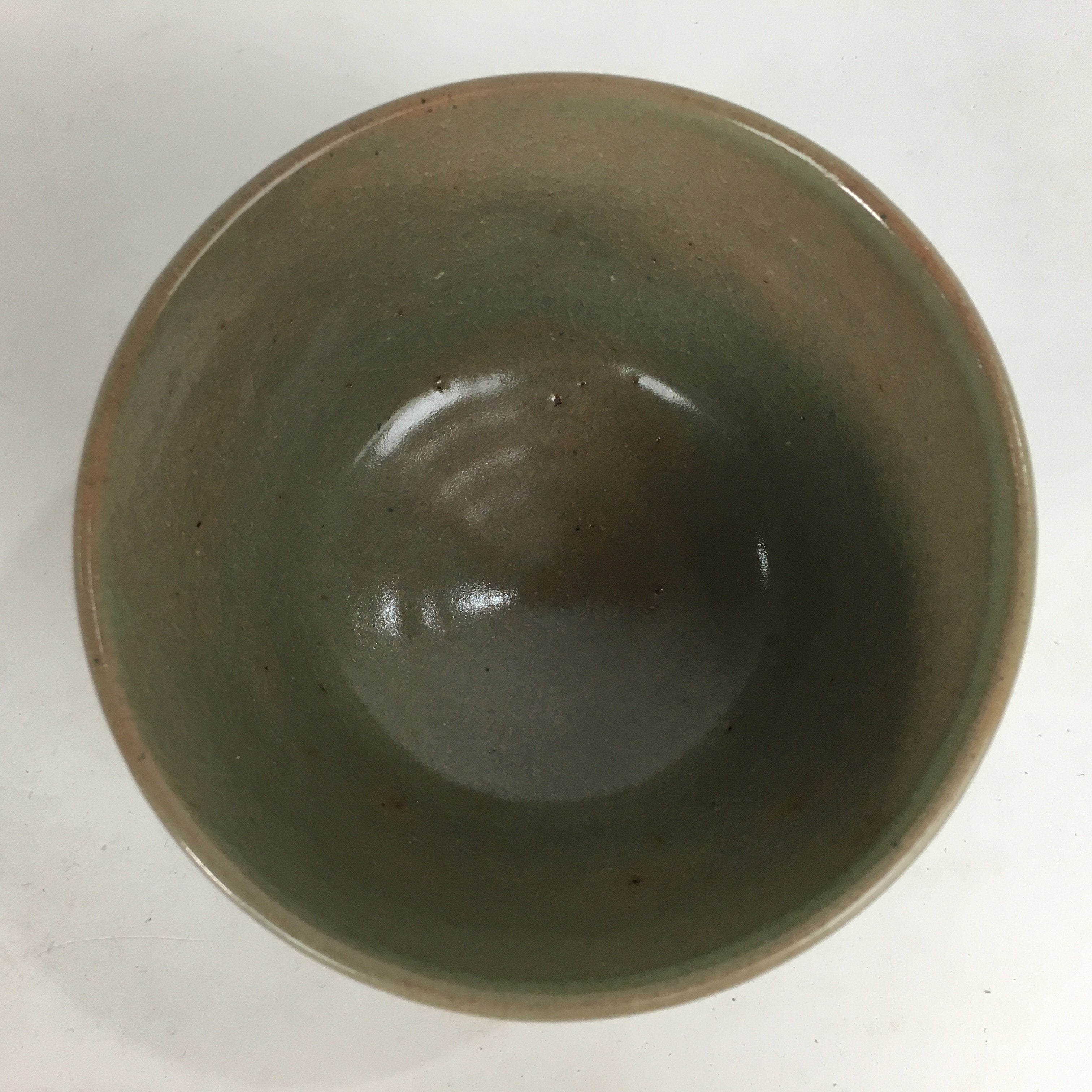 Japanese Ceramic Tea Ceremony Bowl Matcha Chawan Brown Pottery Crane GTB733