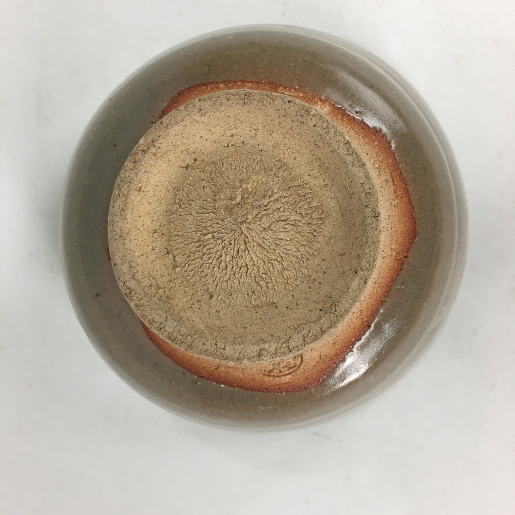 Japanese Ceramic Tea Ceremony Bowl Matcha Chawan Brown Pottery Crane GTB737