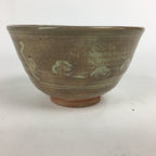 Japanese Ceramic Tea Ceremony Bowl Matcha Chawan Brown Vtg Pottery Sado GTB795