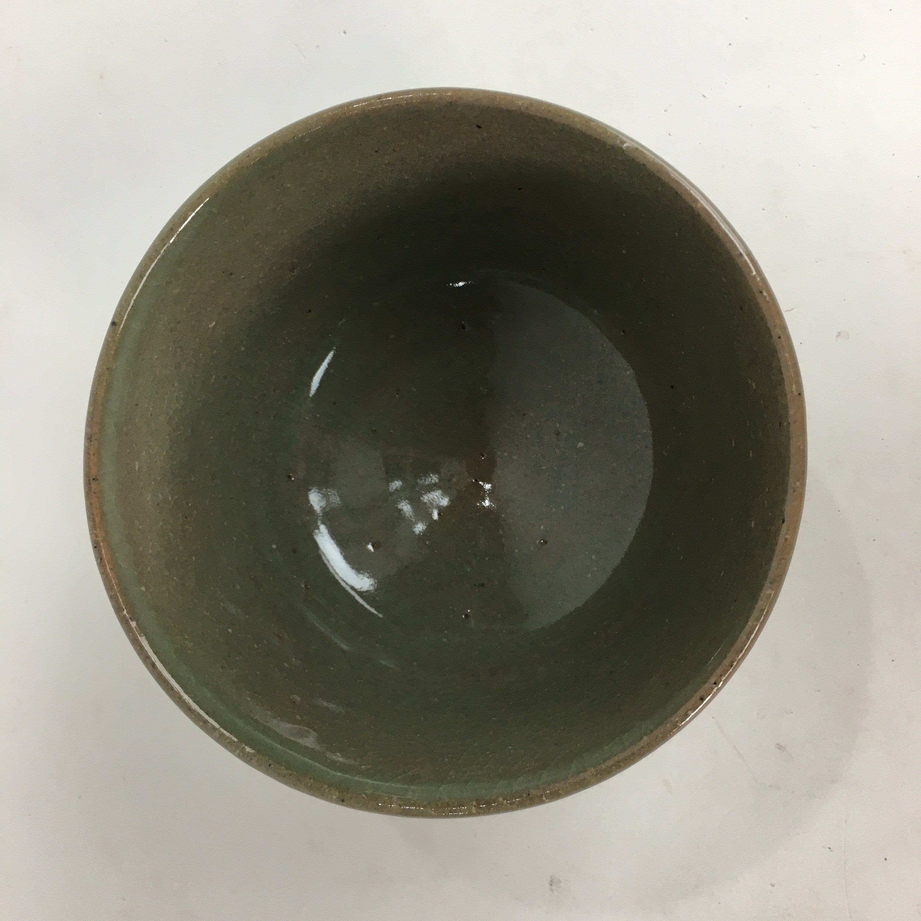 Japanese Ceramic Tea Ceremony Bowl Matcha Chawan Gray Pottery Crane GTB710
