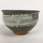 Japanese Ceramic Tea Ceremony Bowl Matcha Chawan Gray White Pottery GTB852