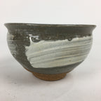 Japanese Ceramic Tea Ceremony Bowl Matcha Chawan Gray White Pottery GTB852