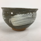Japanese Ceramic Tea Ceremony Bowl Matcha Chawan Gray White Pottery GTB852