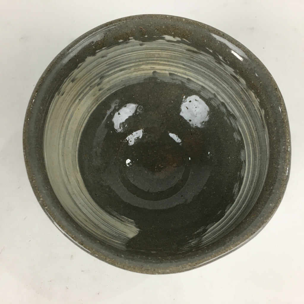 Japanese Ceramic Tea Ceremony Bowl Matcha Chawan Gray White Pottery GTB852