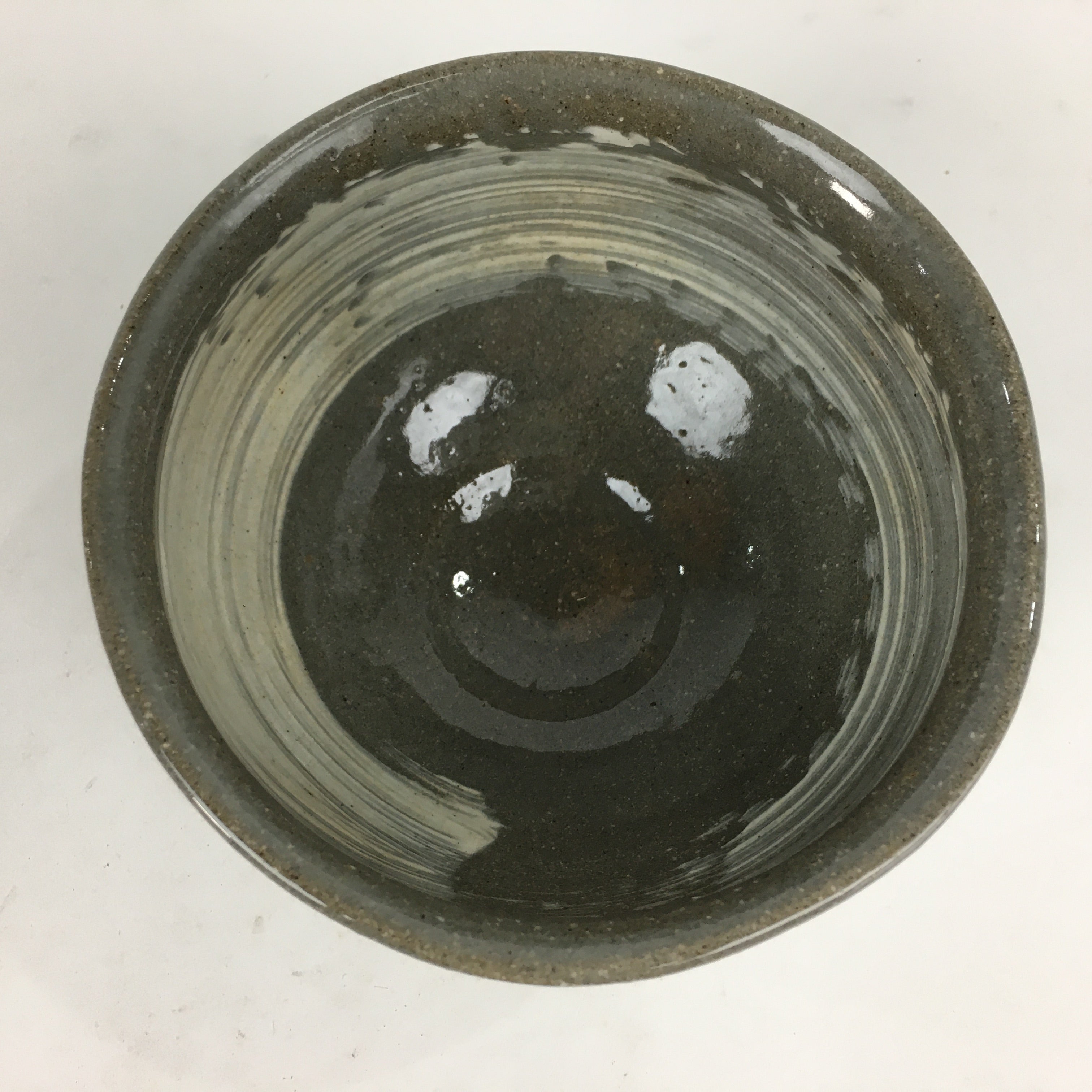 Japanese Ceramic Tea Ceremony Bowl Matcha Chawan Gray White Pottery GTB852