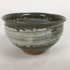 Japanese Ceramic Tea Ceremony Bowl Matcha Chawan Gray White Pottery GTB852