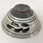 Japanese Ceramic Tea Ceremony Bowl Matcha Chawan Gray White Pottery Sado GTB810