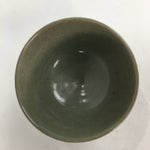 Japanese Ceramic Tea Ceremony Bowl Matcha Chawan Grey Pottery Crane GTB715