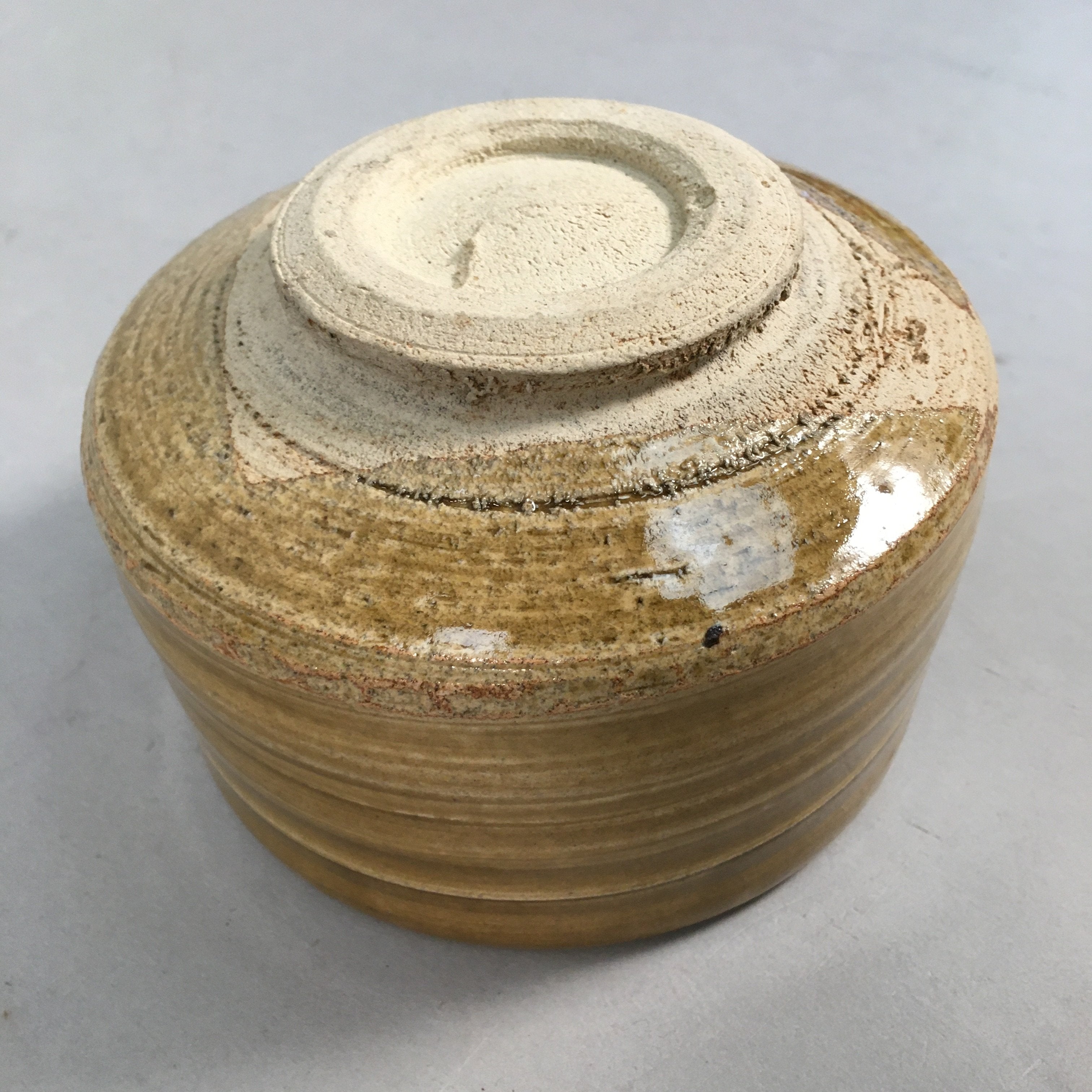 Japanese Ceramic Tea Ceremony Bowl Matcha Chawan Ki Seto Vtg Pottery GTB644