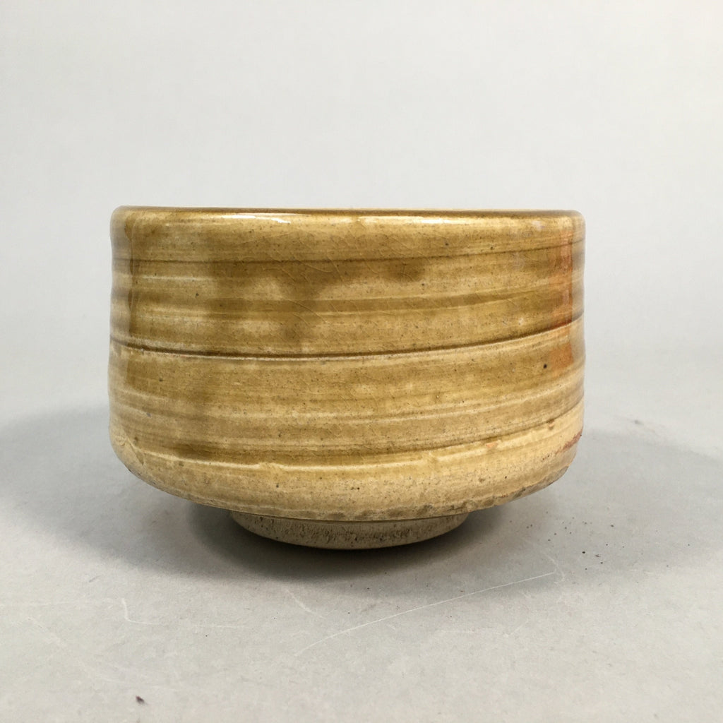 Japanese Ceramic Tea Ceremony Bowl Matcha Chawan Ki Seto Vtg Pottery GTB644