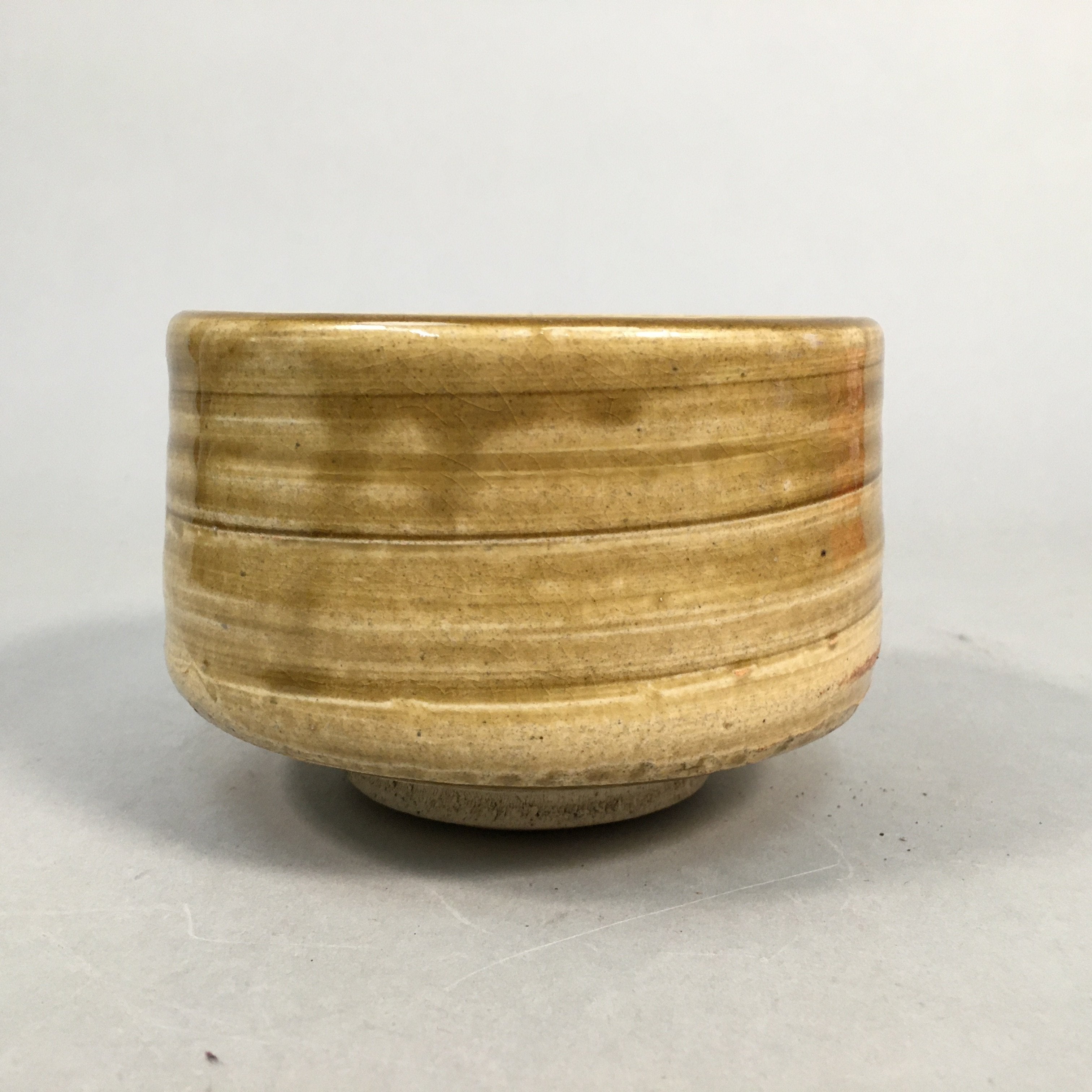 Japanese Ceramic Tea Ceremony Bowl Matcha Chawan Ki Seto Vtg Pottery GTB644