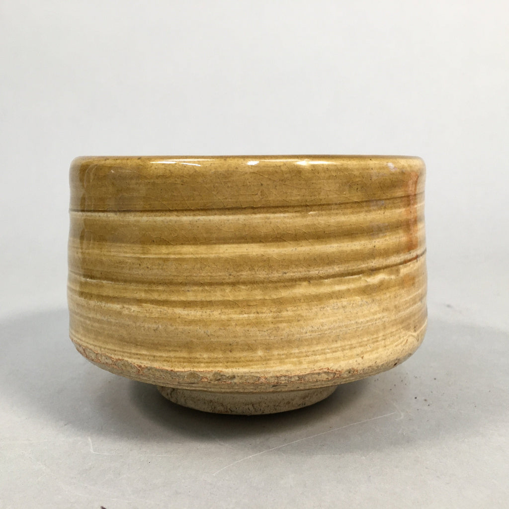 Japanese Ceramic Tea Ceremony Bowl Matcha Chawan Ki Seto Vtg Pottery GTB644