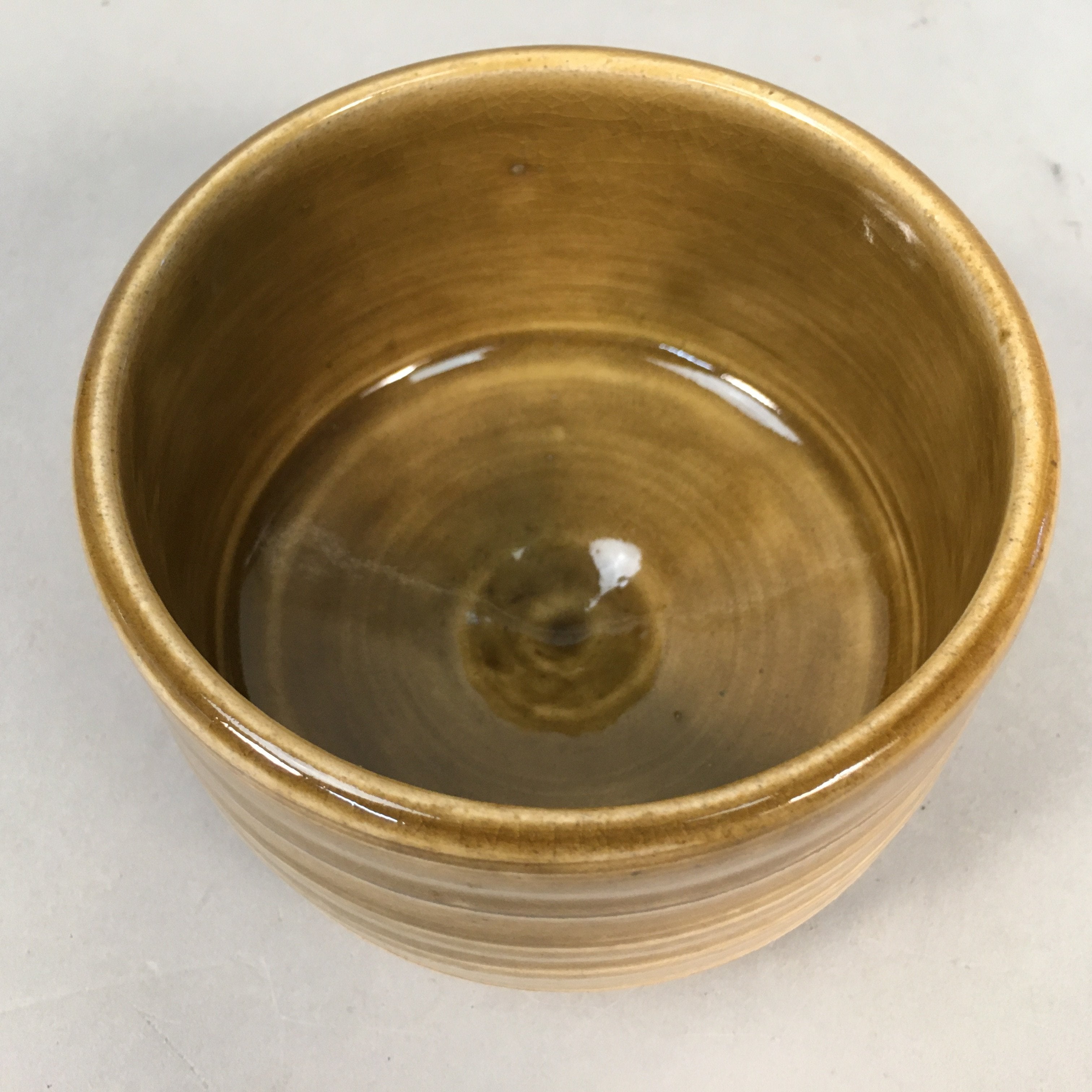 Japanese Ceramic Tea Ceremony Bowl Matcha Chawan Ki Seto Vtg Pottery GTB644