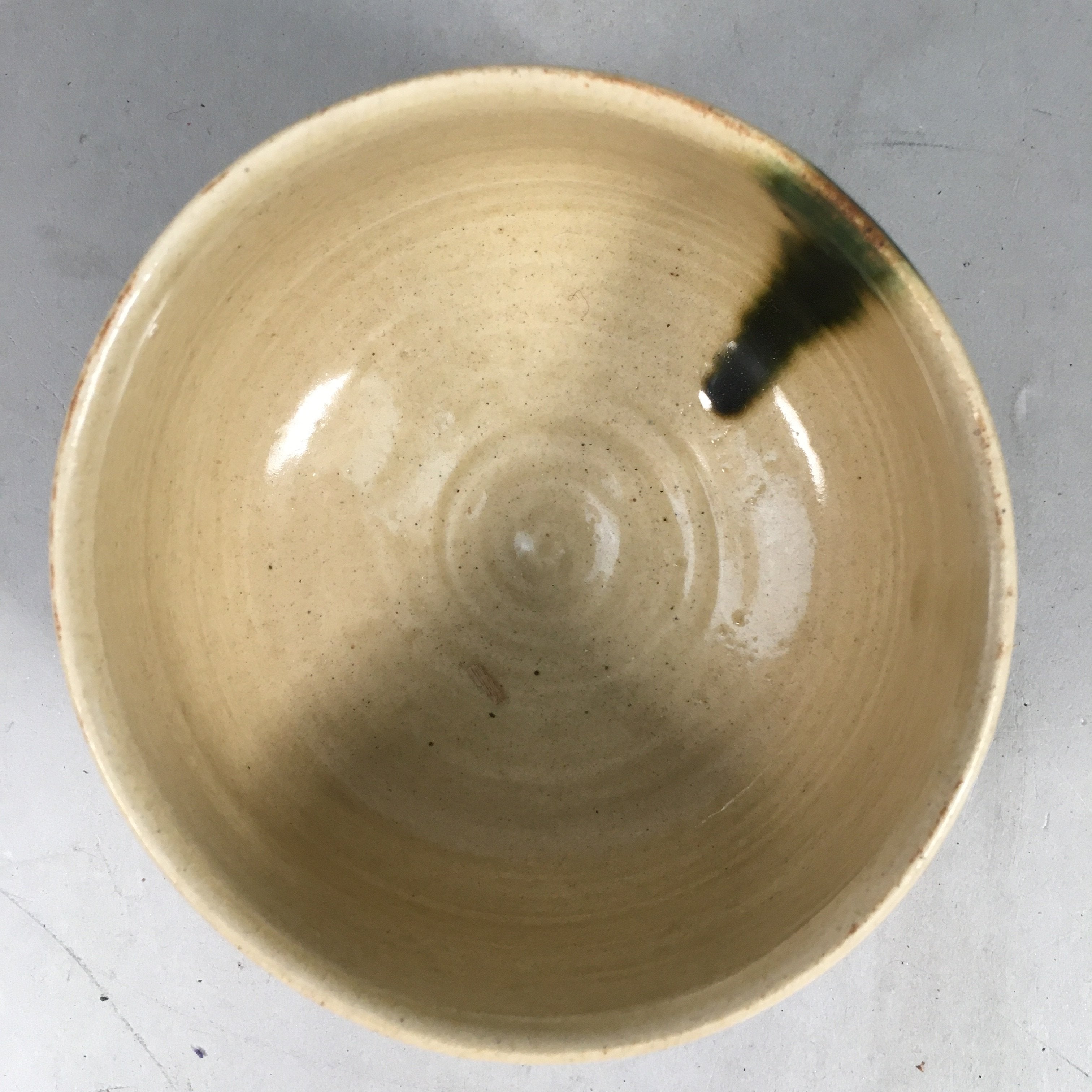 Japanese Ceramic Tea Ceremony Bowl Matcha Chawan Ki Seto Vtg Pottery GTB667