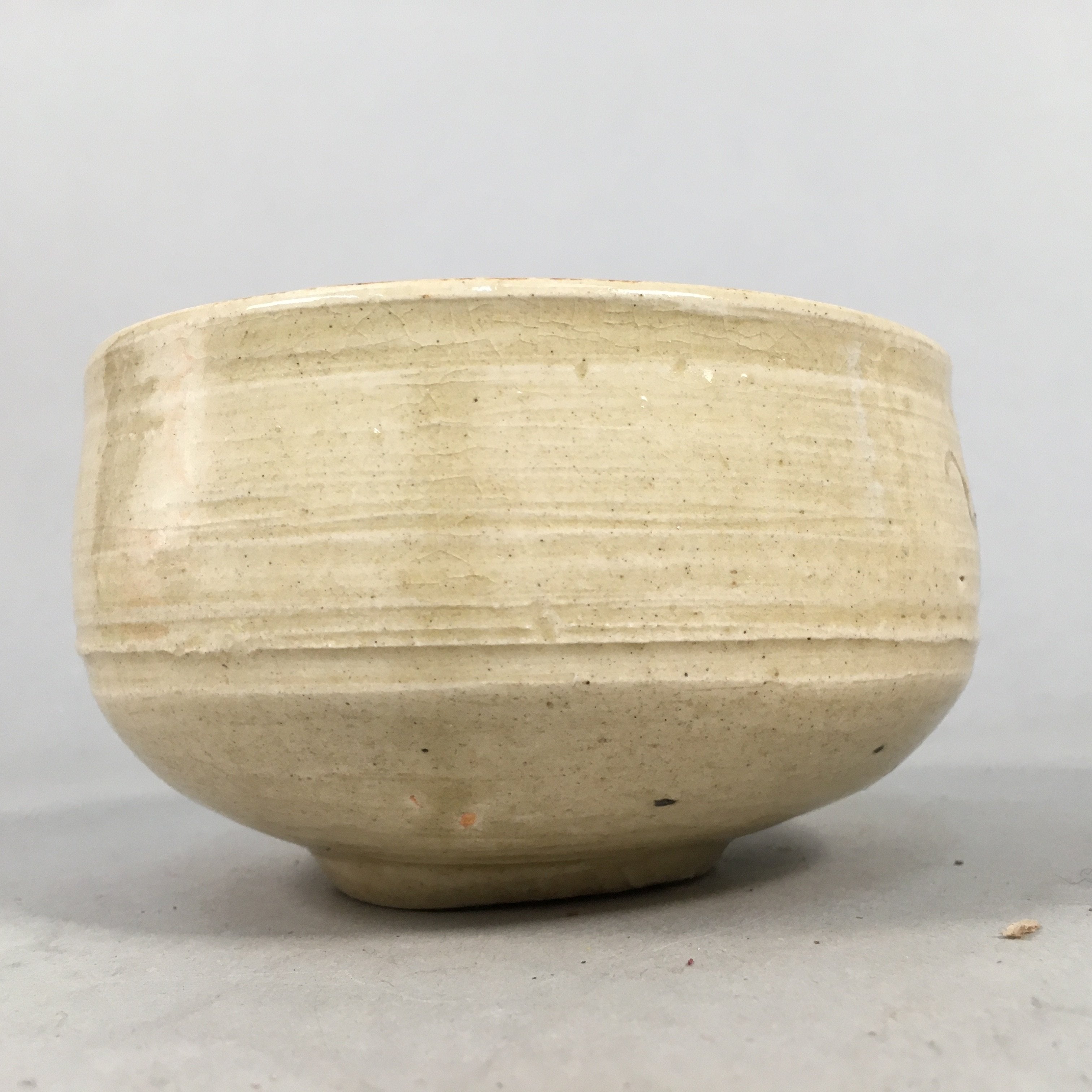 Japanese Ceramic Tea Ceremony Bowl Matcha Chawan Ki Seto Vtg Pottery GTB667
