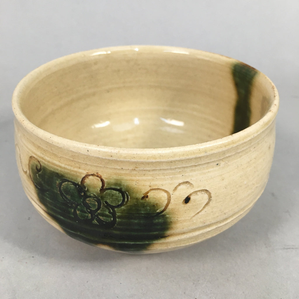 Japanese Ceramic Tea Ceremony Bowl Matcha Chawan Ki Seto Vtg Pottery GTB667