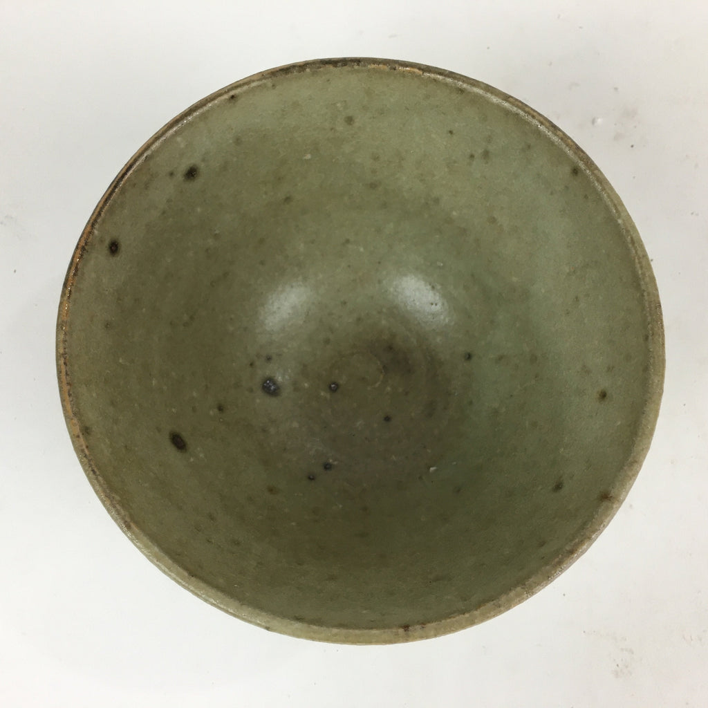 Japanese Ceramic Tea Ceremony Bowl Matcha Chawan Vtg Brown Pottery Sado GTB813