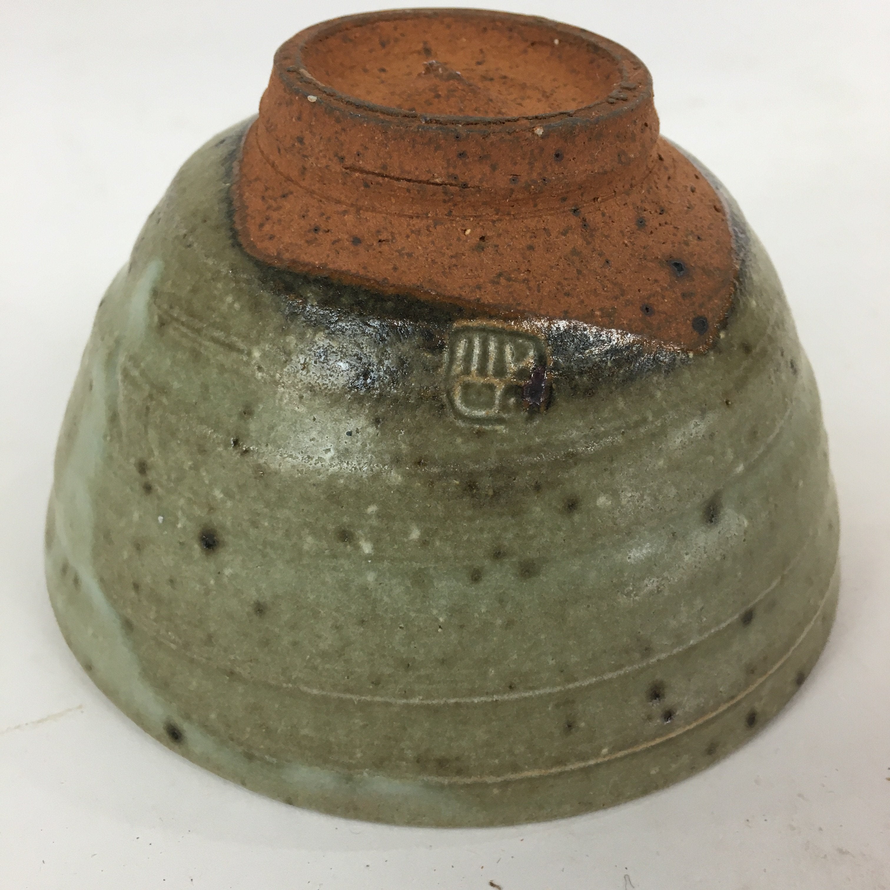 Japanese Ceramic Tea Ceremony Bowl Matcha Chawan Vtg Brown Pottery Sado GTB813