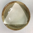 Japanese Ceramic Tea Ceremony Bowl Matcha Chawan Vtg Pottery Brown White GTB611
