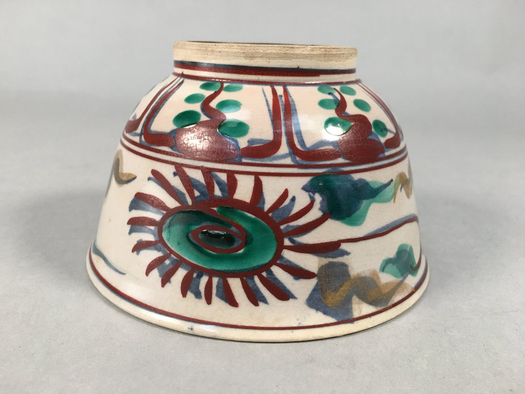 Japanese Ceramic Tea Ceremony Bowl Matcha Chawan Vtg Pottery Kyo ware GTB683
