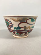 Japanese Ceramic Tea Ceremony Bowl Matcha Chawan Vtg Pottery Kyo ware GTB683