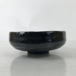 Japanese Ceramic Tea Ceremony Bowl Summer Chawan Black Raku Pottery Box PX766