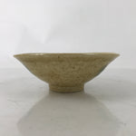 Japanese Ceramic Tea Ceremony Bowl Summer Chawan Kiseto Yellow Pottery Box PX765