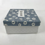 Japanese Ceramic Tea Ceremony Bowl Summer Chawan White Blue Floral Box PX768